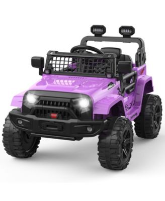 40.2 x 22.8 x 11.8 Inches Kids Electric Ride On Car 12V Battery Powered Dual Drive Toy Car with LED Lights Music Horn for Outdoor Play