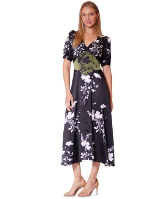 Women's Short-Sleeve Midi Dress