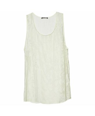 Women's Harlequin Jacquard Sleeveless Viscose Tank Top