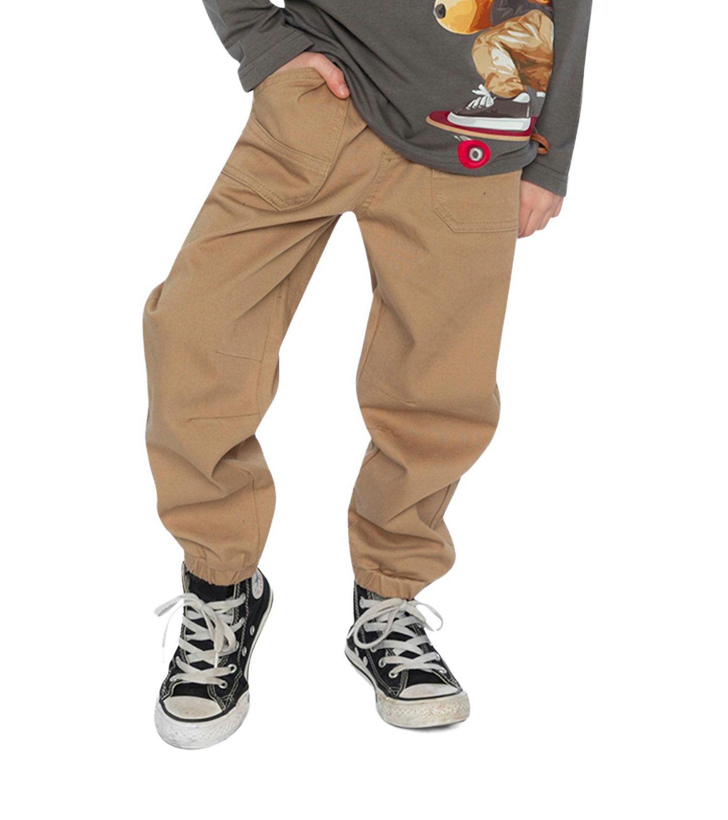 Baby Boy 12M-24M Stretch Canvas Jogger Pants