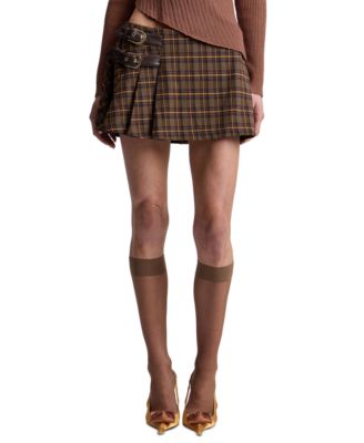 Women's Belted Mini Skort