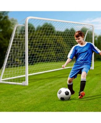 Heavy-Duty Metal Soccer Goal for Backyard and Training - Professional Steel Frame Goal with Net and Cones - Multiple Sizes for Youth and Adults
