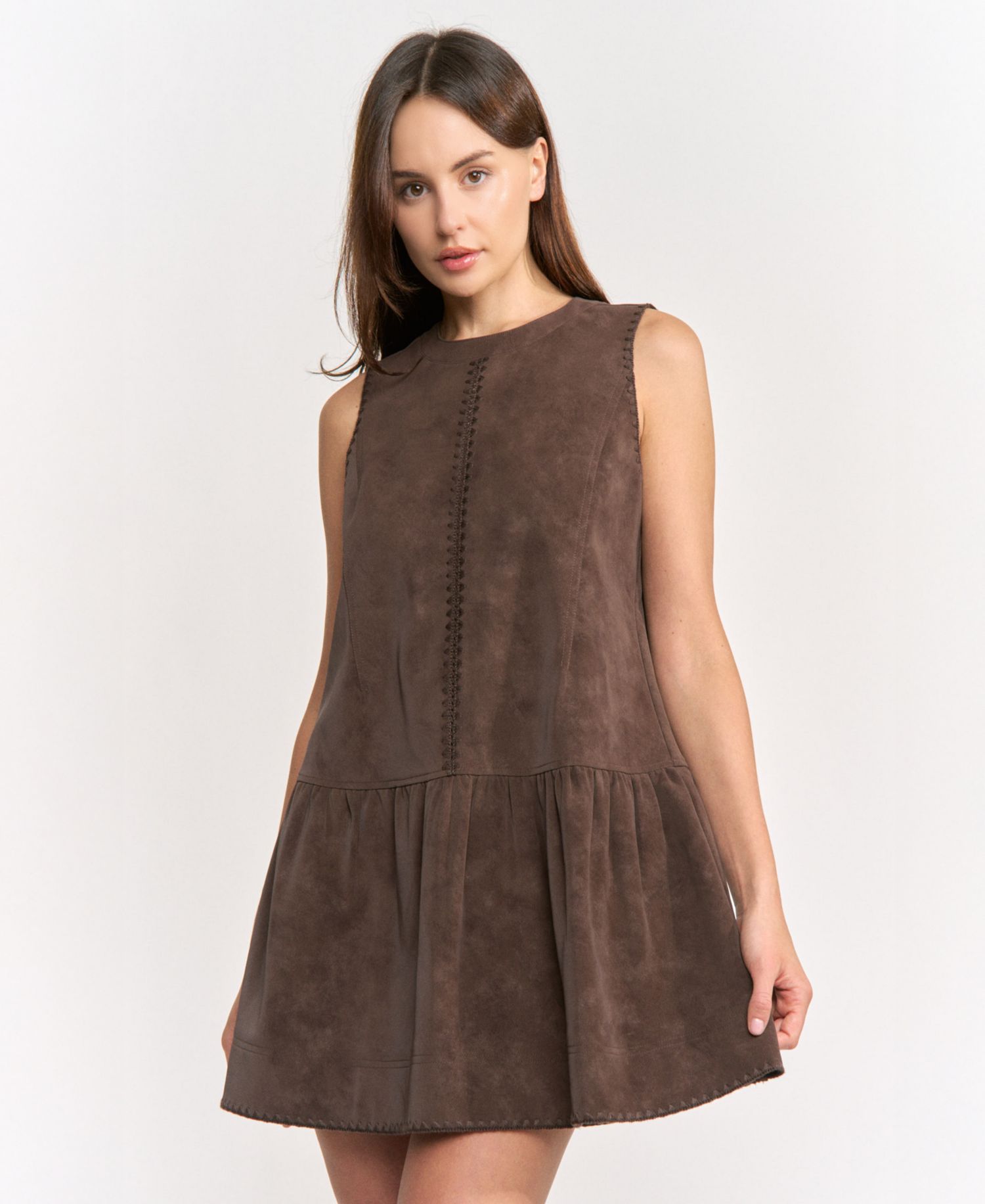 Women's Pauline Sleeveless Round Neck Mini Dress