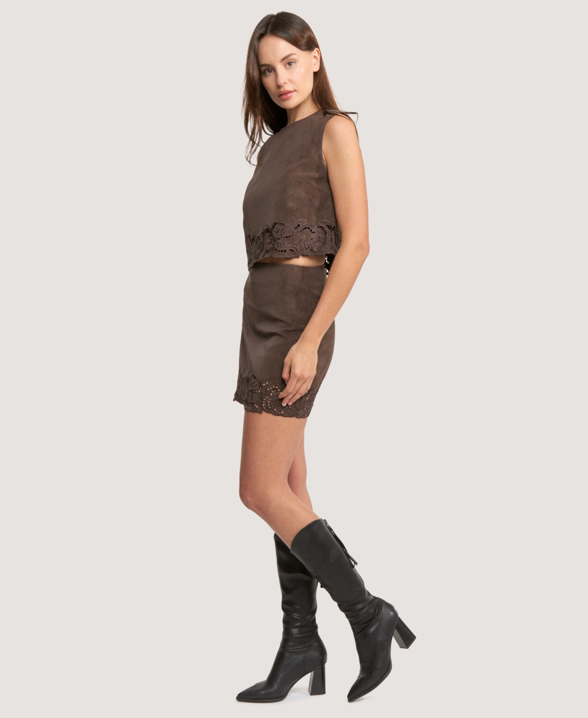 En Saison Women's Pauline Zipper Back Top