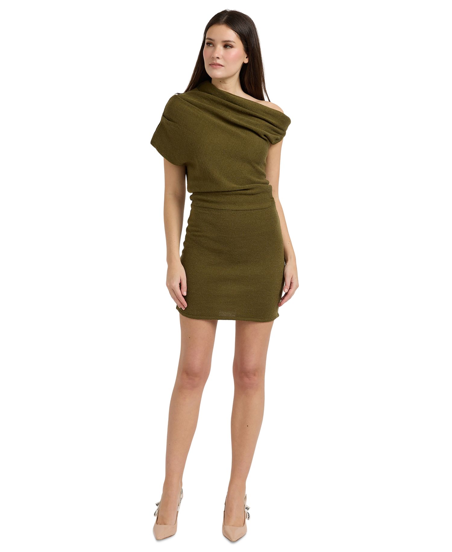 Women's Margot Asymmetric Pull-On Sweater Dress