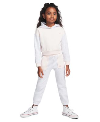 Girls' 2T-6X Color-Block Hoodie and Joggers, 2-Piece Set