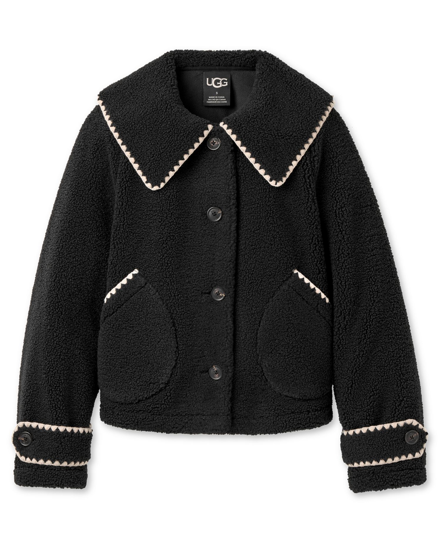 UGG Women's Nikia Relaxed-Fit Collared Neck Jacket