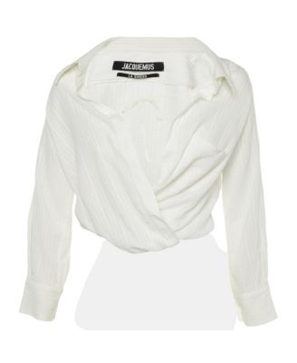 Women's La Riviera Textured Viscose Wrap Blouse