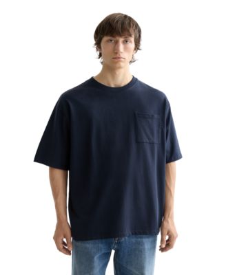 Men's Oversized Crewneck Pocket T-Shirt