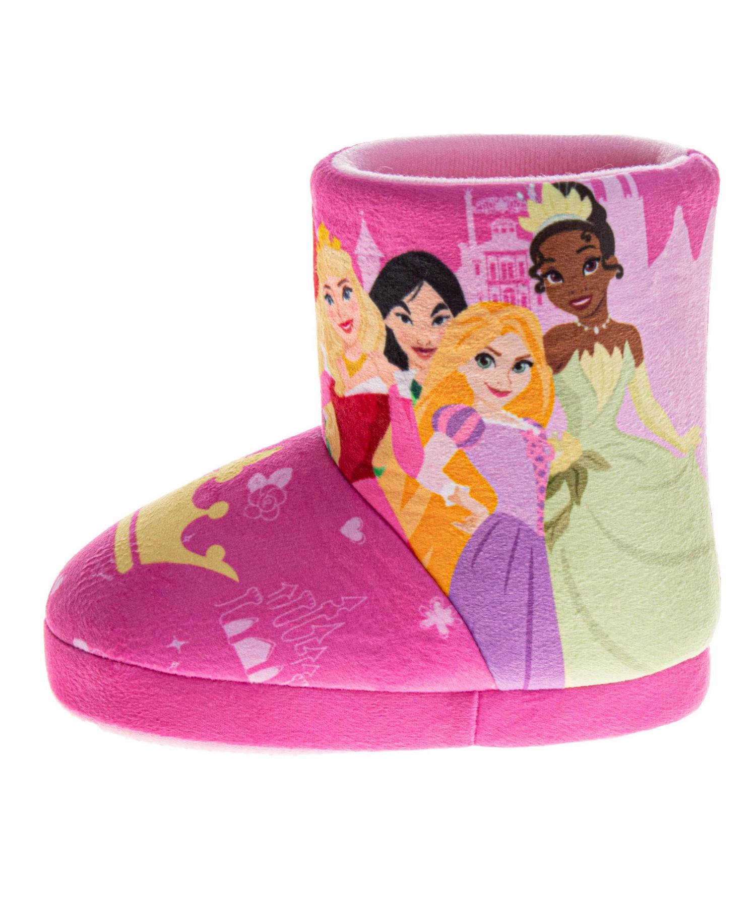 kids Toddler (size 5-6 to 11-12 )Princess Belle Booties Warm, Fluffy, House Slippers