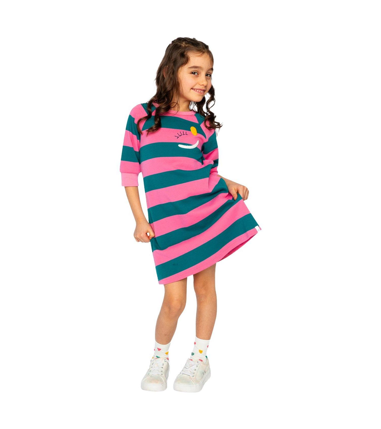 Big Girls (6-14) Engineer Stripe Dress