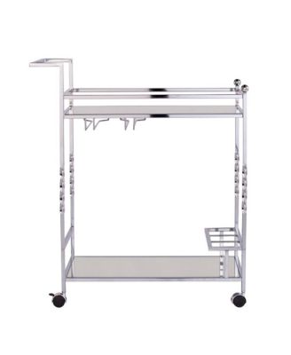 Ivers Metal Mirrored Bar Cart