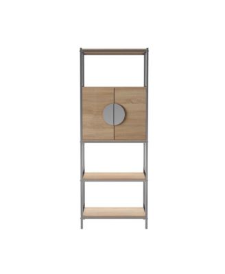 Northdom Tall Bar Cabinet with Wine Storage