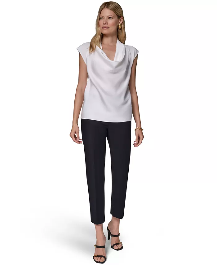 Women's Cowl-Neck Cap-Sleeve Top - thumbnail 2