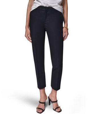 Women's Flat-Front Stretch Double-Layer Pants