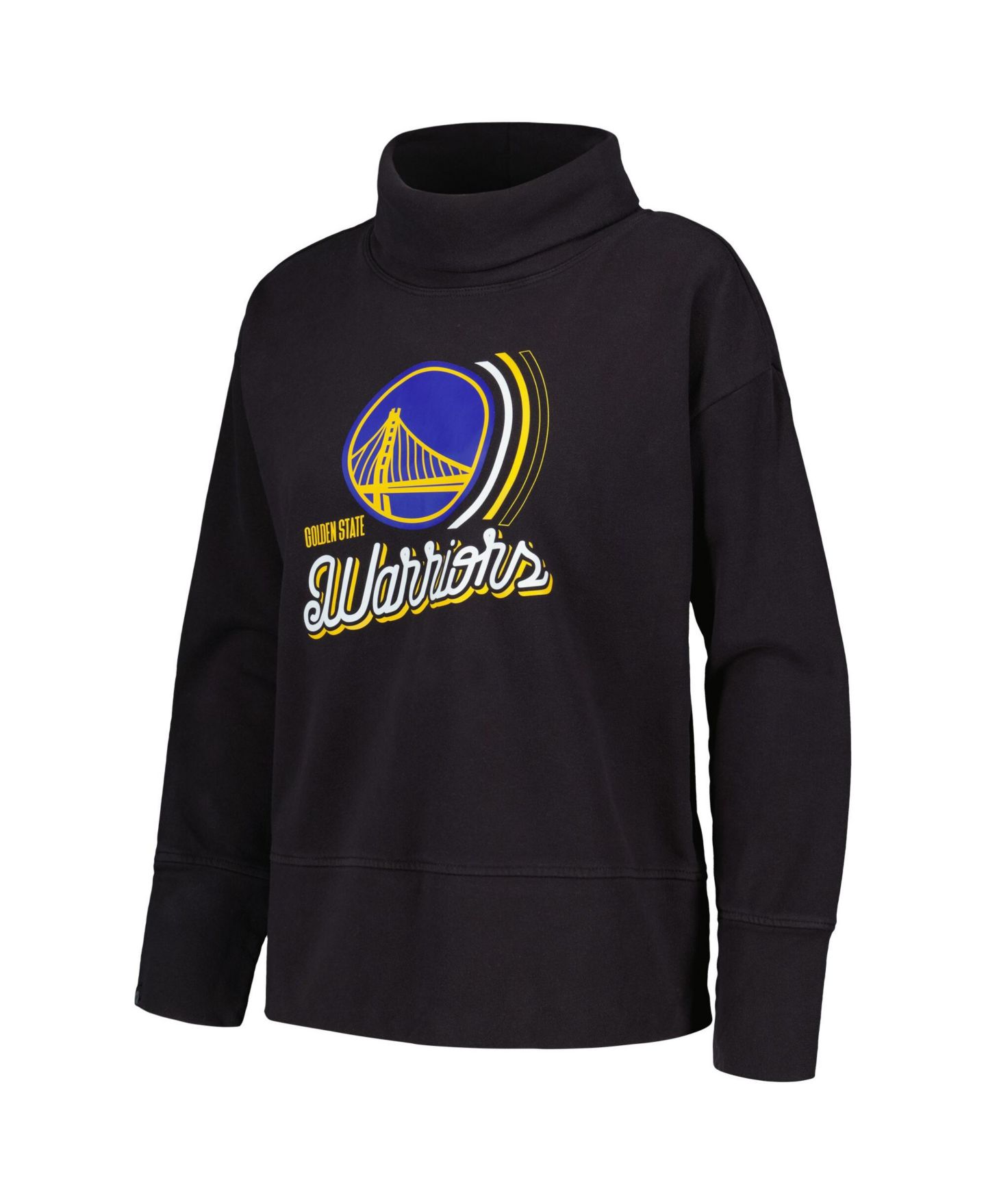 Женская толстовка LevelWear Black Golden State Warriors Sunset Pullover — фото 2