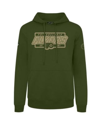 Men's Olive Philadelphia Flyers Podium Pullover Hoodie