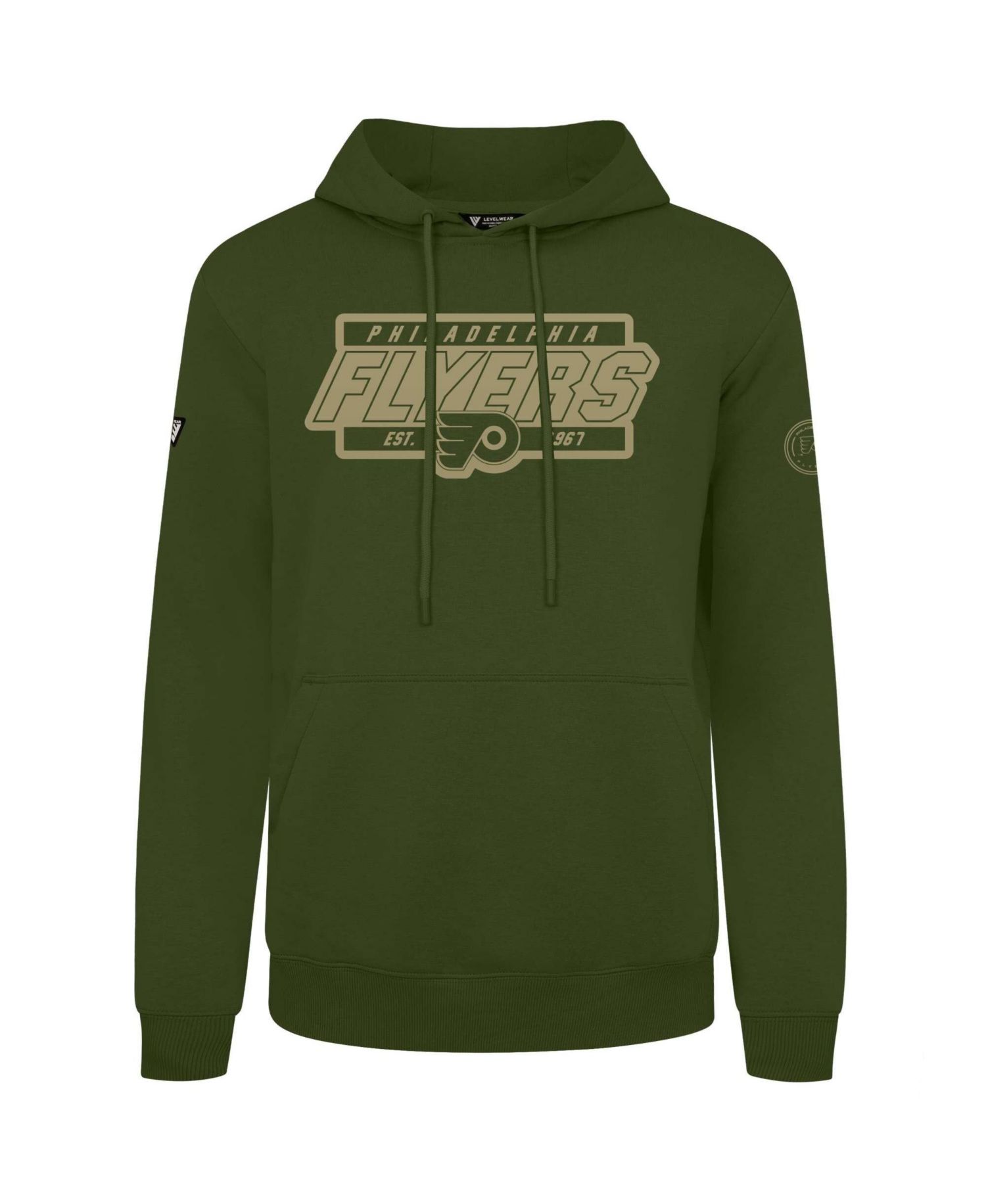 Men's Olive Philadelphia Flyers Podium Pullover Hoodie