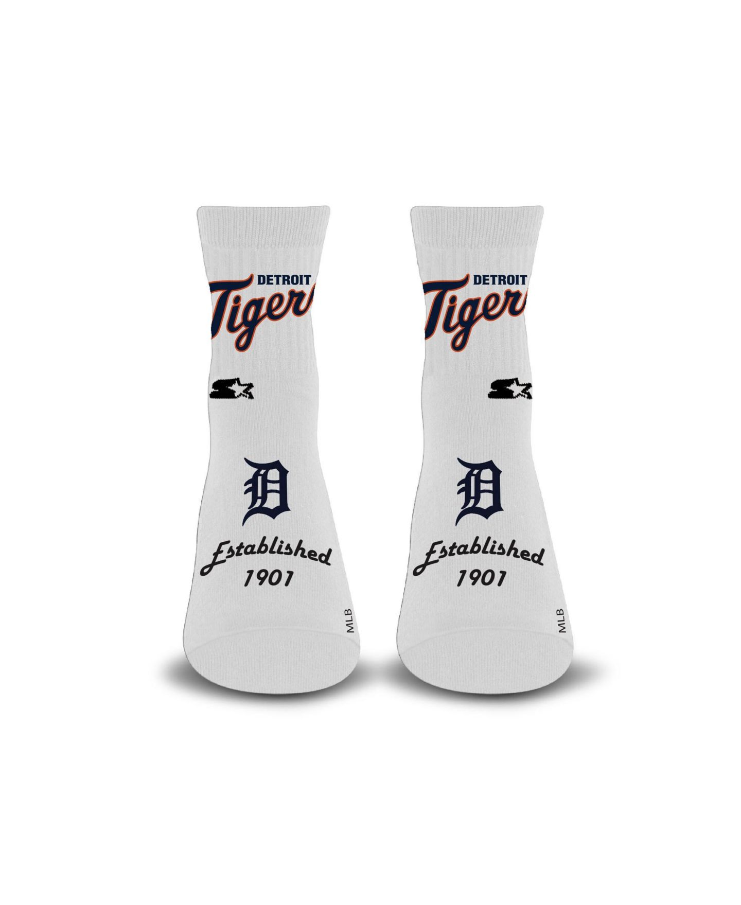 Носки Detroit Tigers Stencil, укороченные — Starter — фото 1
