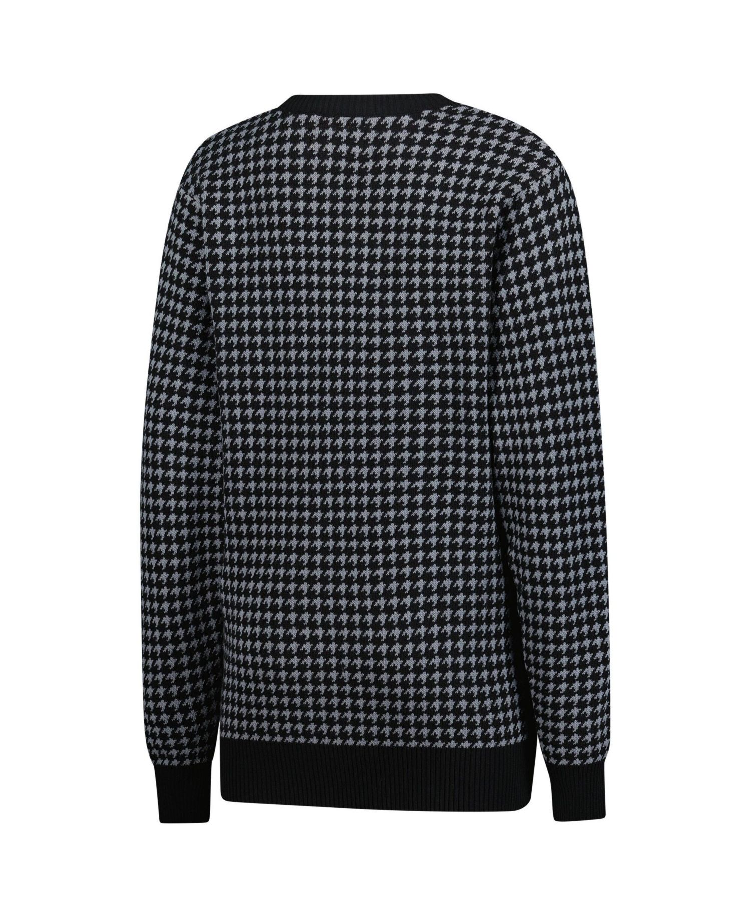 Men's and Women's Black Ohio State Buckeyes Renew Knit Vintage Houndstooth Sweater