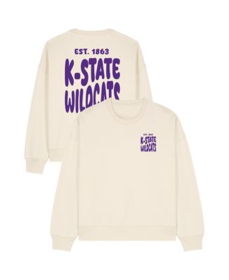 Women's Cream Kansas State Wildcats Cloud Sweatshirt
