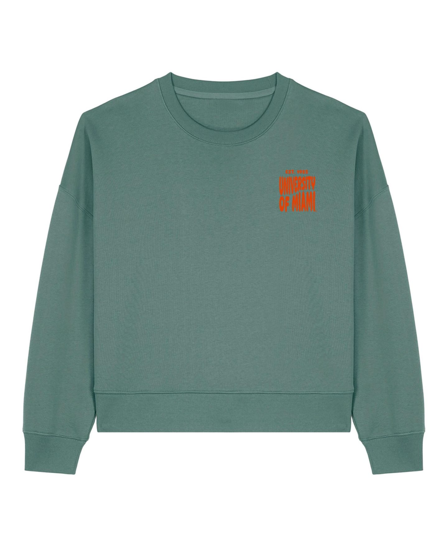 Женская толстовка Uscape Apparel Green Miami Hurricanes Cloud — фото 2