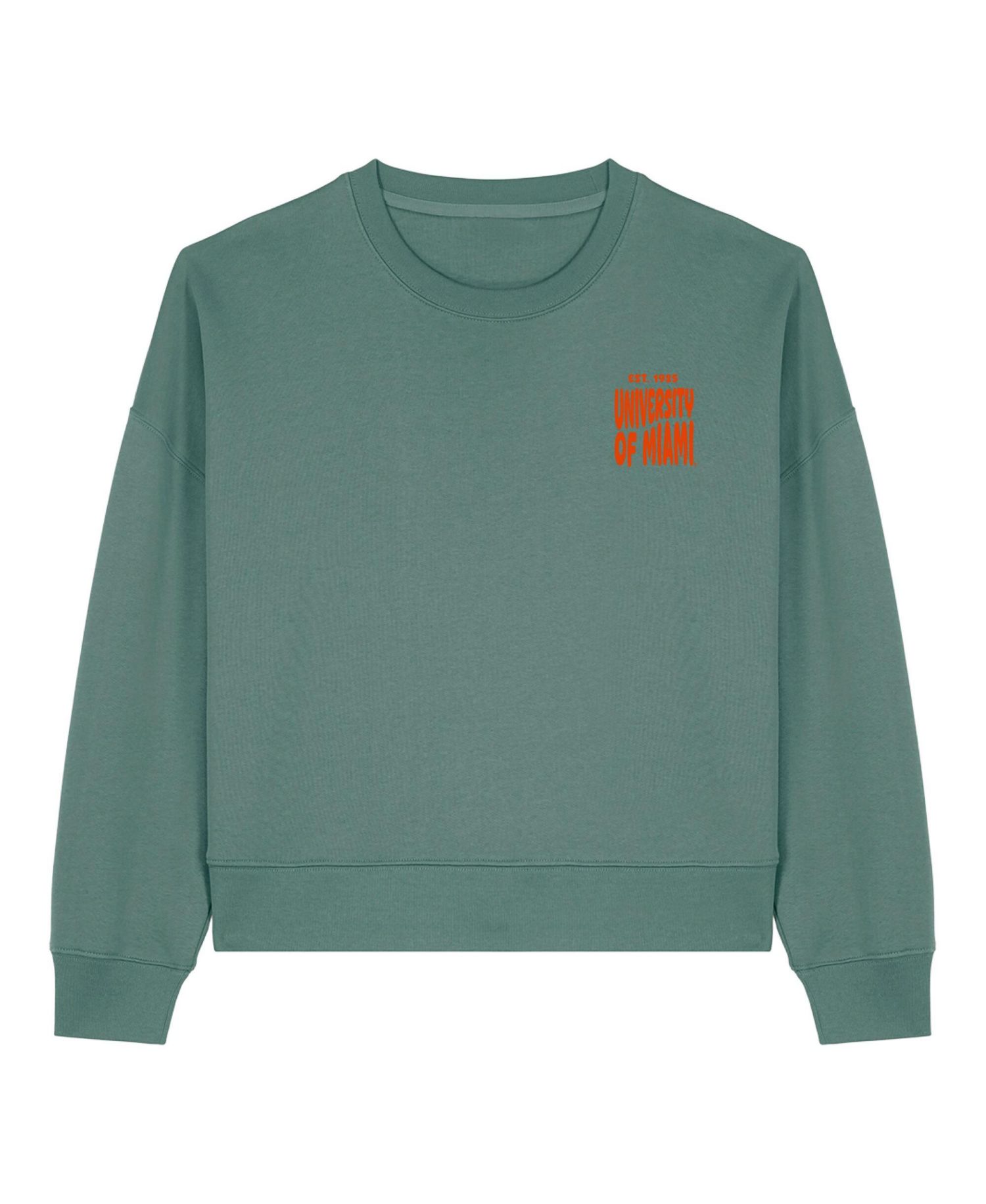 Women's Green Miami Hurricanes Cloud Sweatshirt