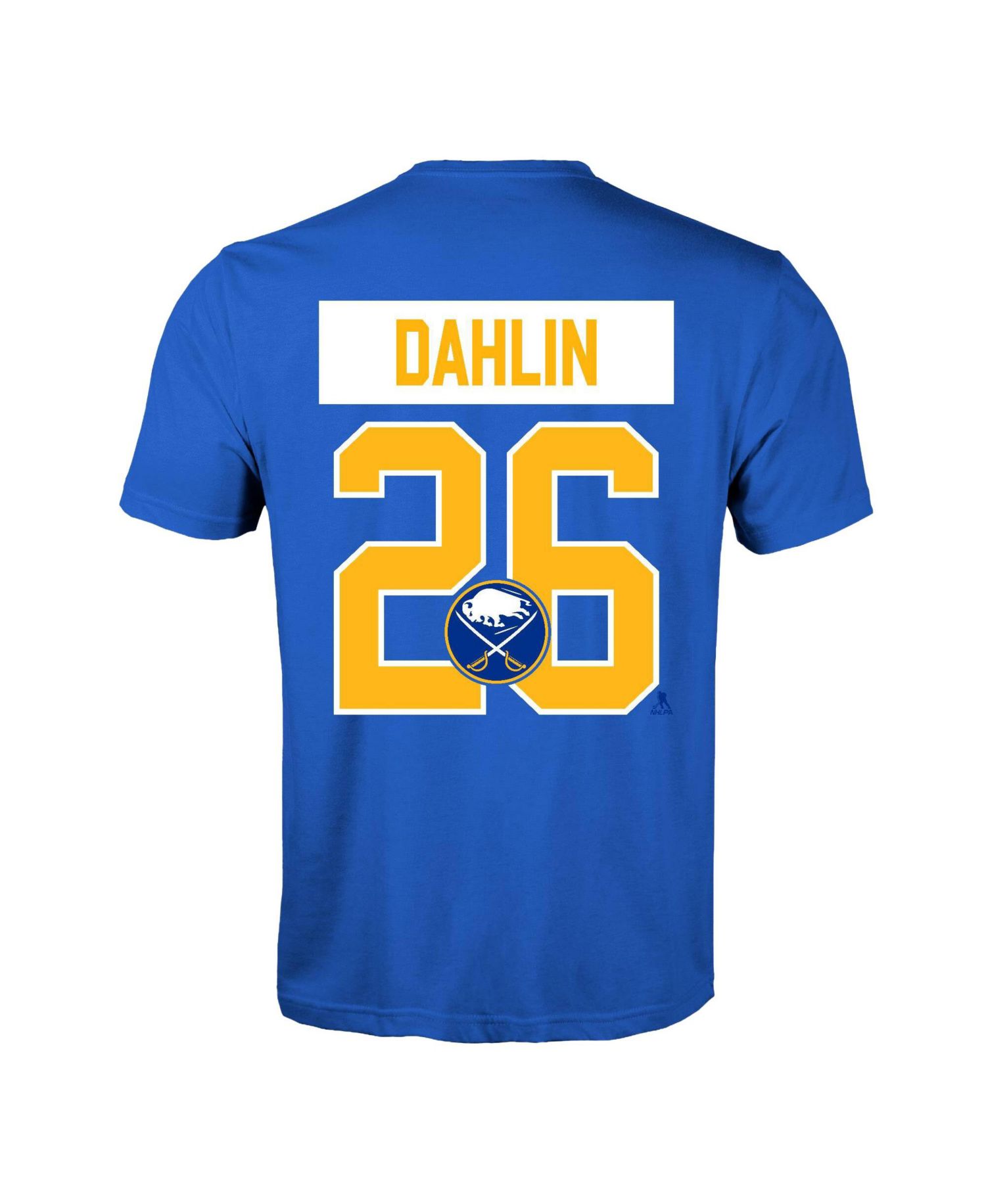 Men's Rasmus Dahlin Royal Buffalo Sabres Richmond Name & Number T-Shirt