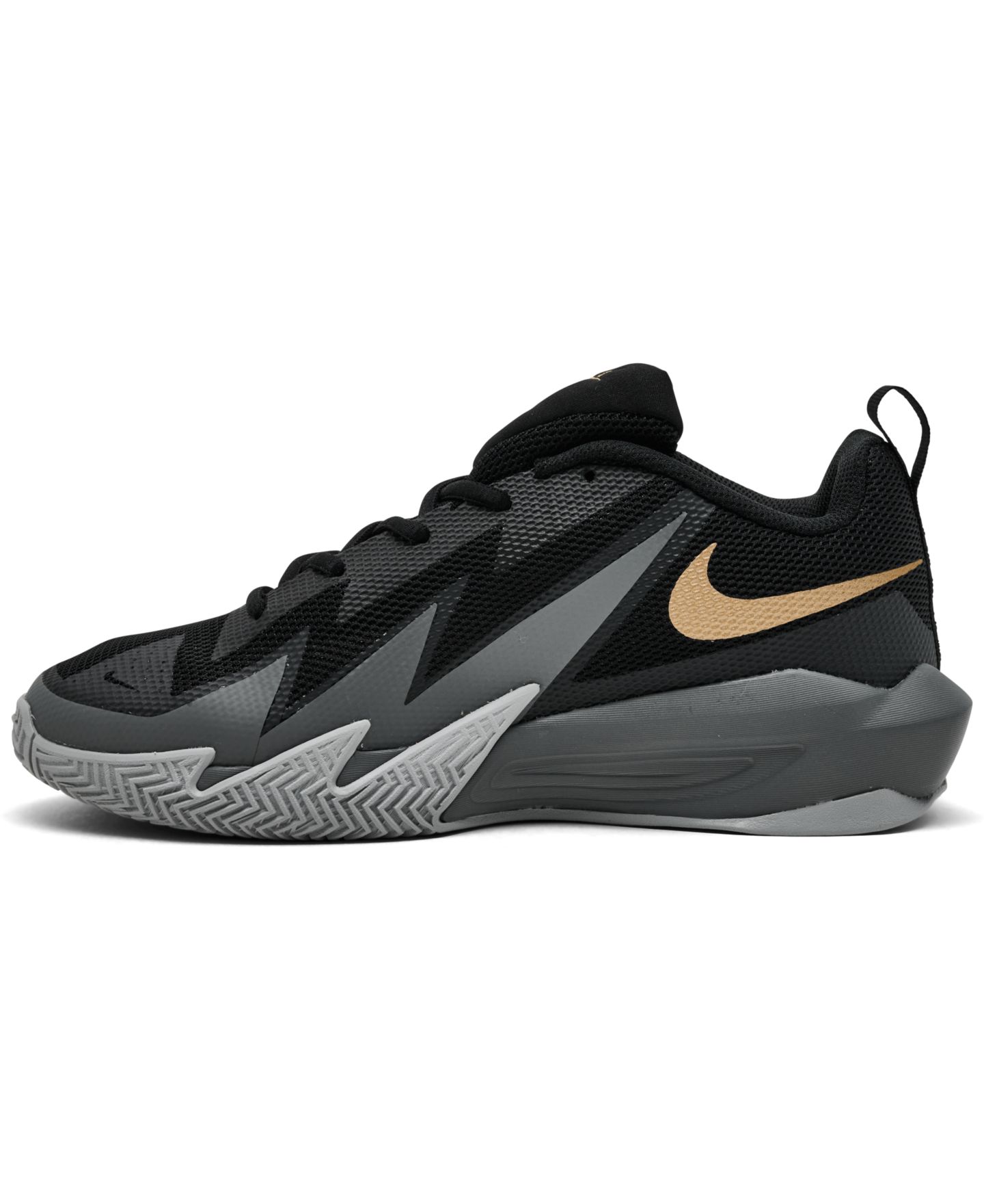 Кроссовки Nike S.T. Dynamite Basketball Sneakers from Finish Line для мальчиков, цвет: Чёрный / Серый — фото 3