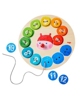 Rainbow Caterpillar Counting Threading Game