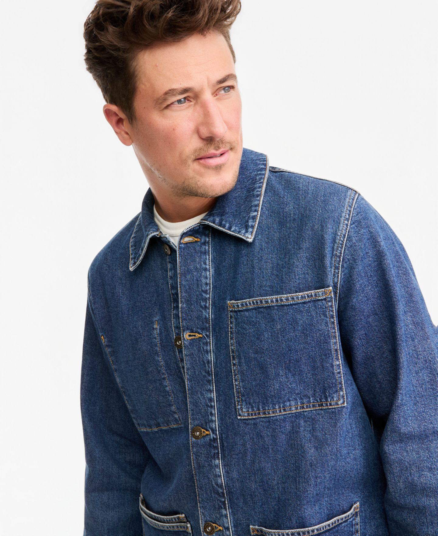 Мужская куртка Sun + Stone Chris Denim Chore, цвет: Варёный — фото 3
