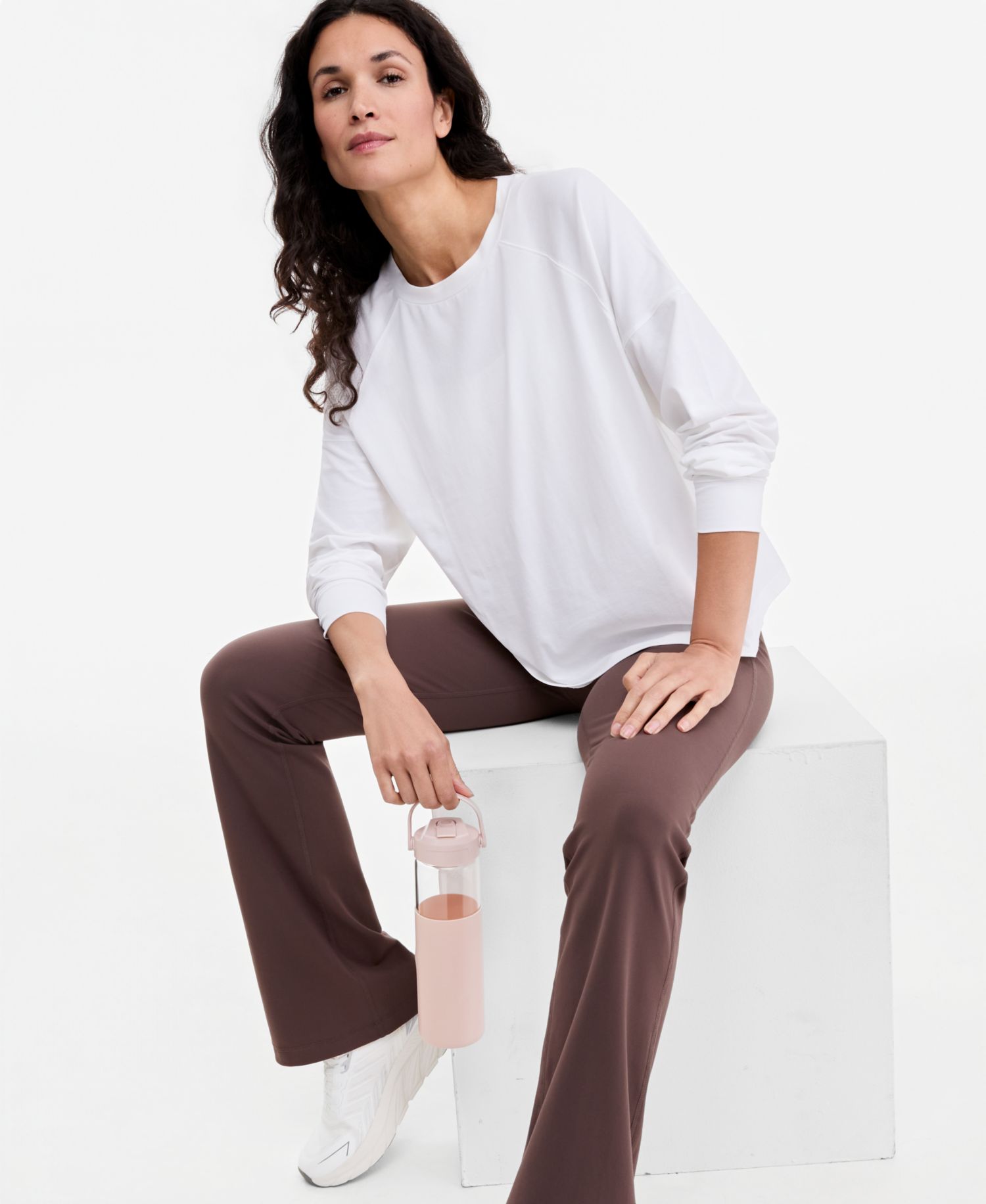 Women's Oversized-Fit Boyfriend Long-Sleeve T-Shirt