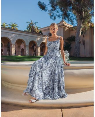 cotton wedding guest dress White Square Dot Gili Maxi | Bump Friendly Dress for Baby Showers & Weddings day unrestricted experience Features Cotton Wedding Guest Dresses