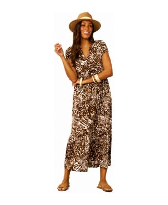 Women's Tiered Flowy Printed Maxi Dress