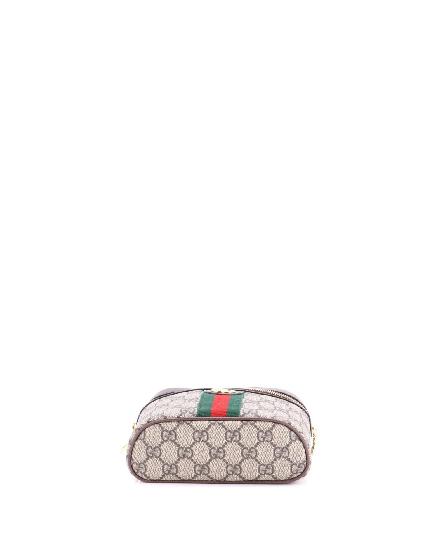 Small Ophidia Chain Belt Bag GG Coated Canvas
