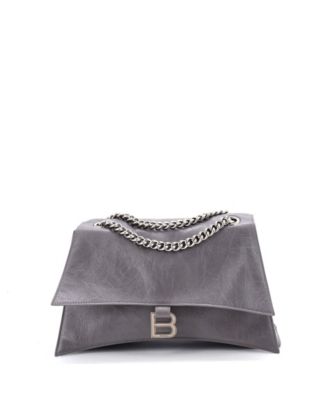 Medium Crush Chain Flap Bag Leather