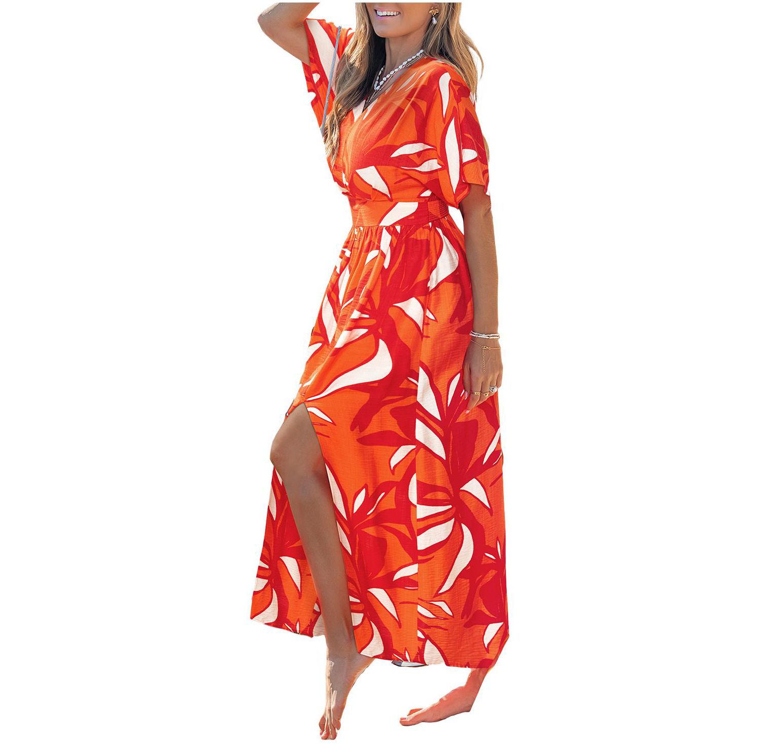 Women's Feel It in My Soul Tropical Midi Beach Dress