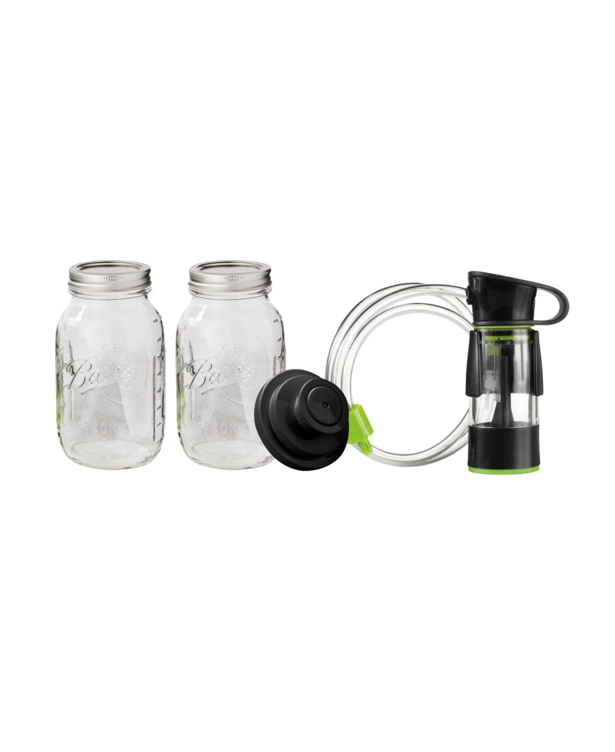 Ball Mason Jar Vacuum Sealer Kit with Handheld Sealer and Jar Seal Lids - Regular Mouth