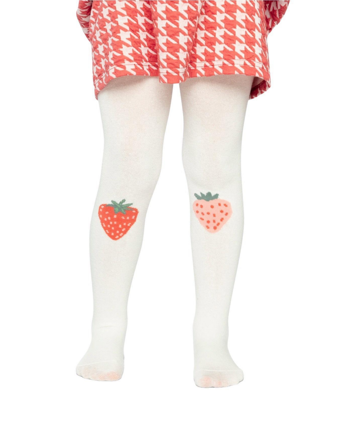 Deux par Deux Little and Big Gir ( 5 to 12 ) l Knit Strawberry Tights