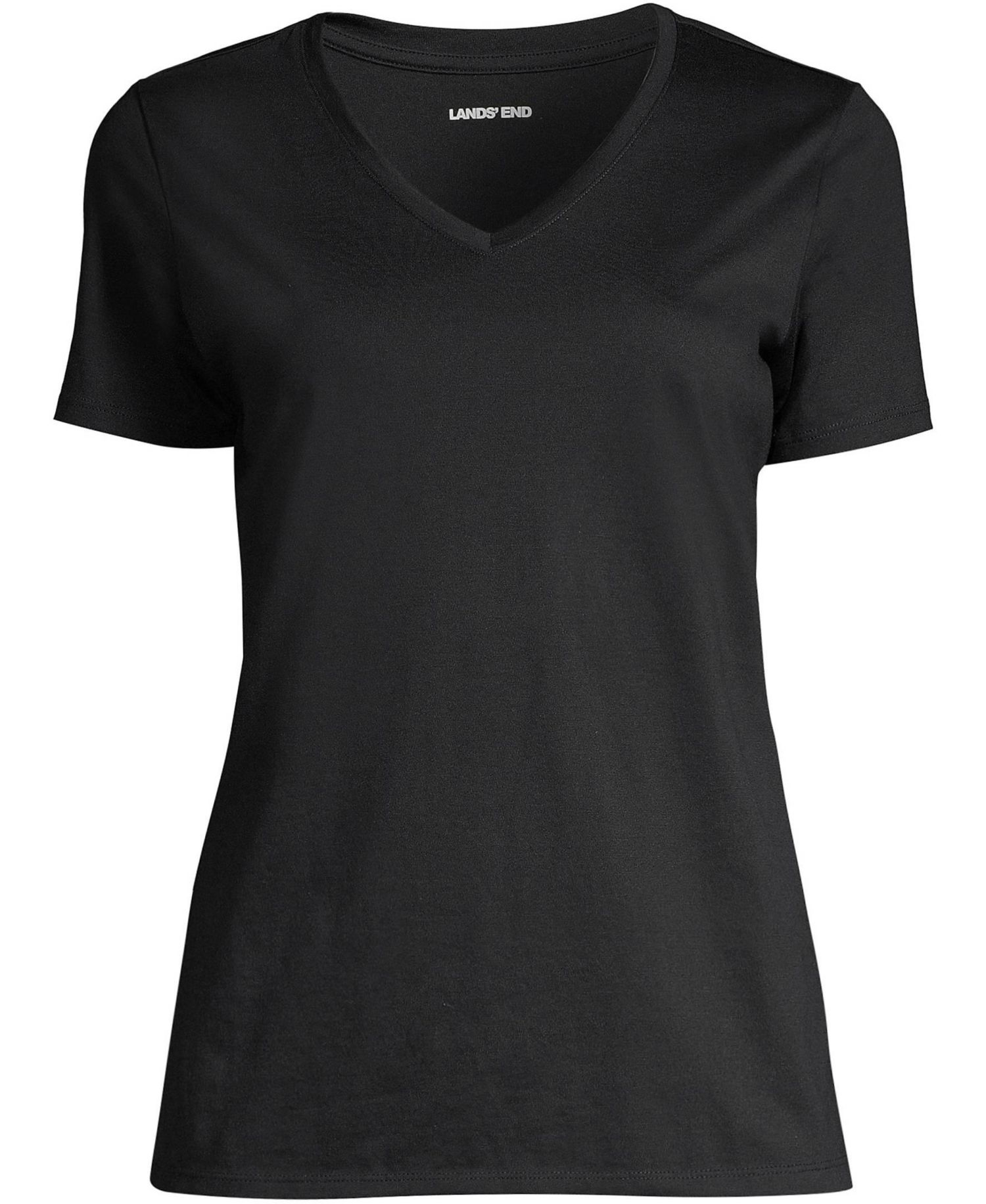 Plus Size Supima Cotton V-neck T-Shirt