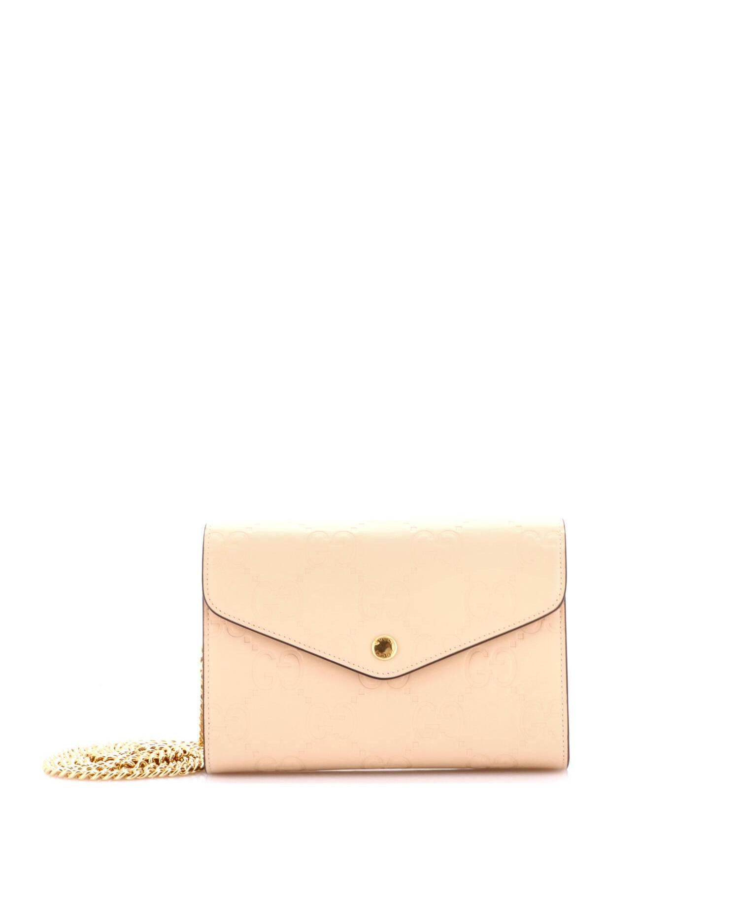 Envelope Wallet on Chain Guccissima Leather