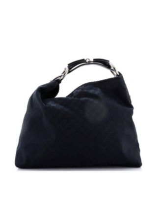 Large Horsebit Hobo GG Canvas