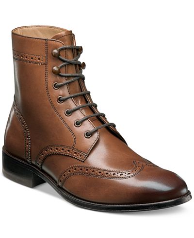 Florsheim Men's Capital Wingtip Lace-Up Boots
