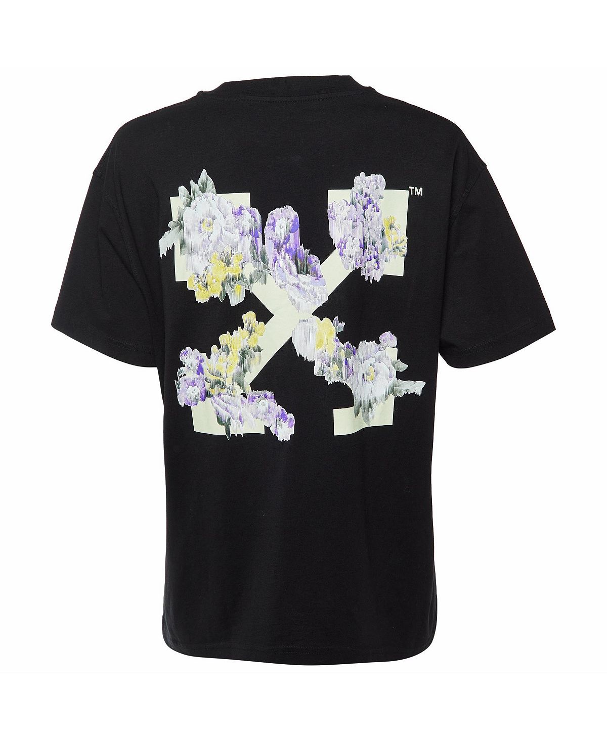 Pre-Owned Off-White Women's Floral Logo Cotton T-Shirt view 2 — MAYCSS fashion products