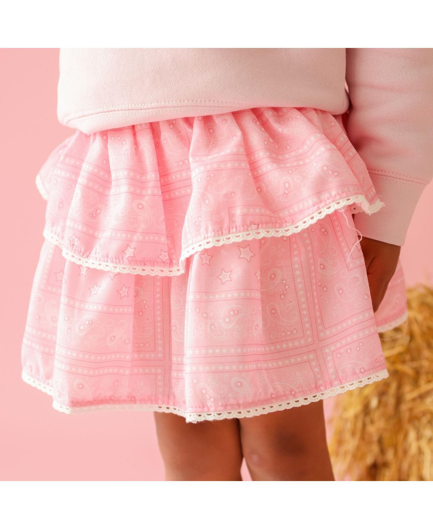 Big Girls ( 10 .,12 ) Bandana Western Skirt