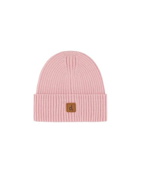 Шапка Deux par Deux Years Ribbed Knit Hat для девочек, цвет: Бледный пыльный розовый
