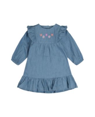 Baby Girl (3M-24M) Chambray Dress