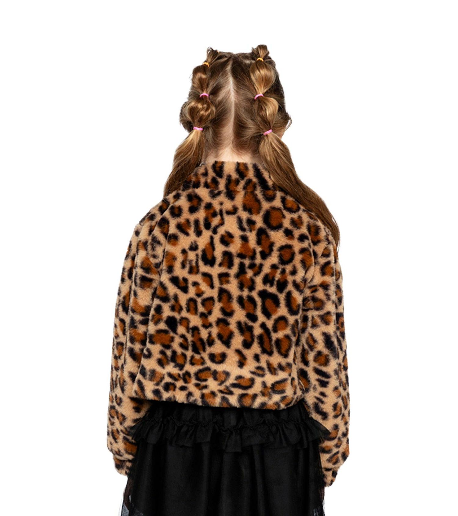 Kids & Baby Little and Big Girl 6-14 Faux Fur Jacket Leopard Print