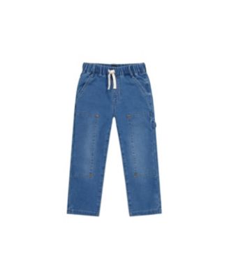 Little and Big Boy (6-12) French Terry Denim Pants