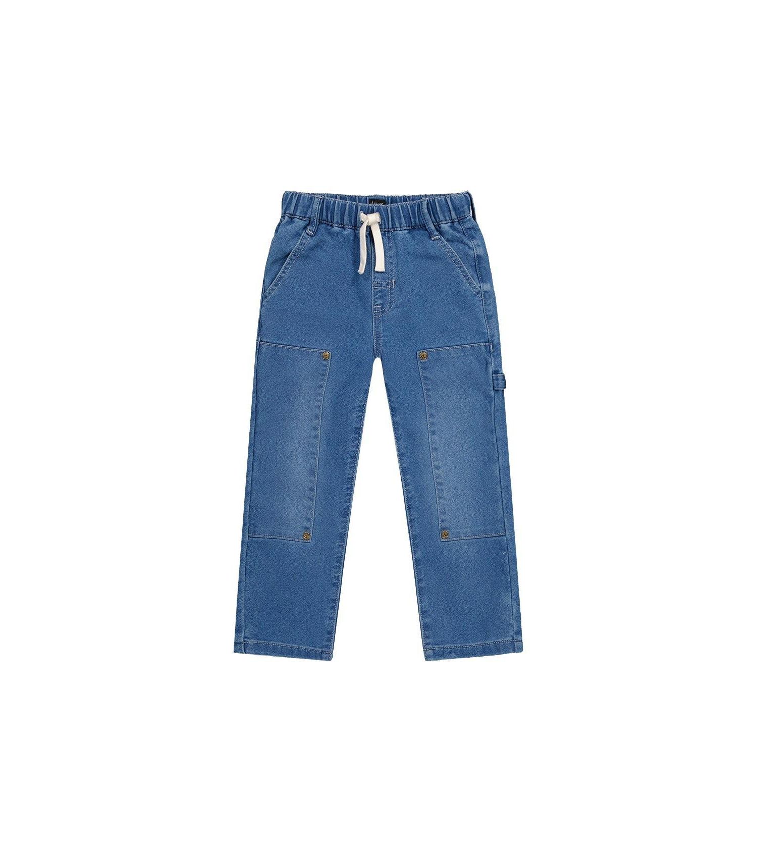 Little and Big Boy (6-12) French Terry Denim Pants